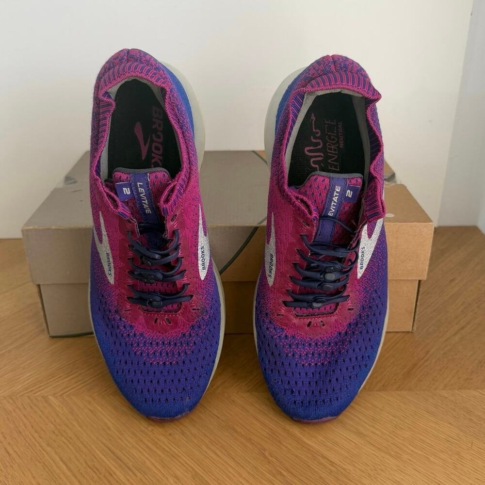 Brooks Levitate 2 ‘Magenta /Blue’ Women Running Sneakers- SZ 8 - Picture 5 of 12